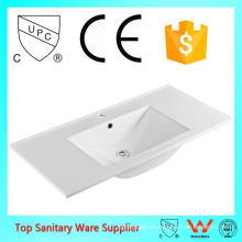 Lavabo del gabinete oval delgado del fregadero del cuarto de baño de la venta caliente